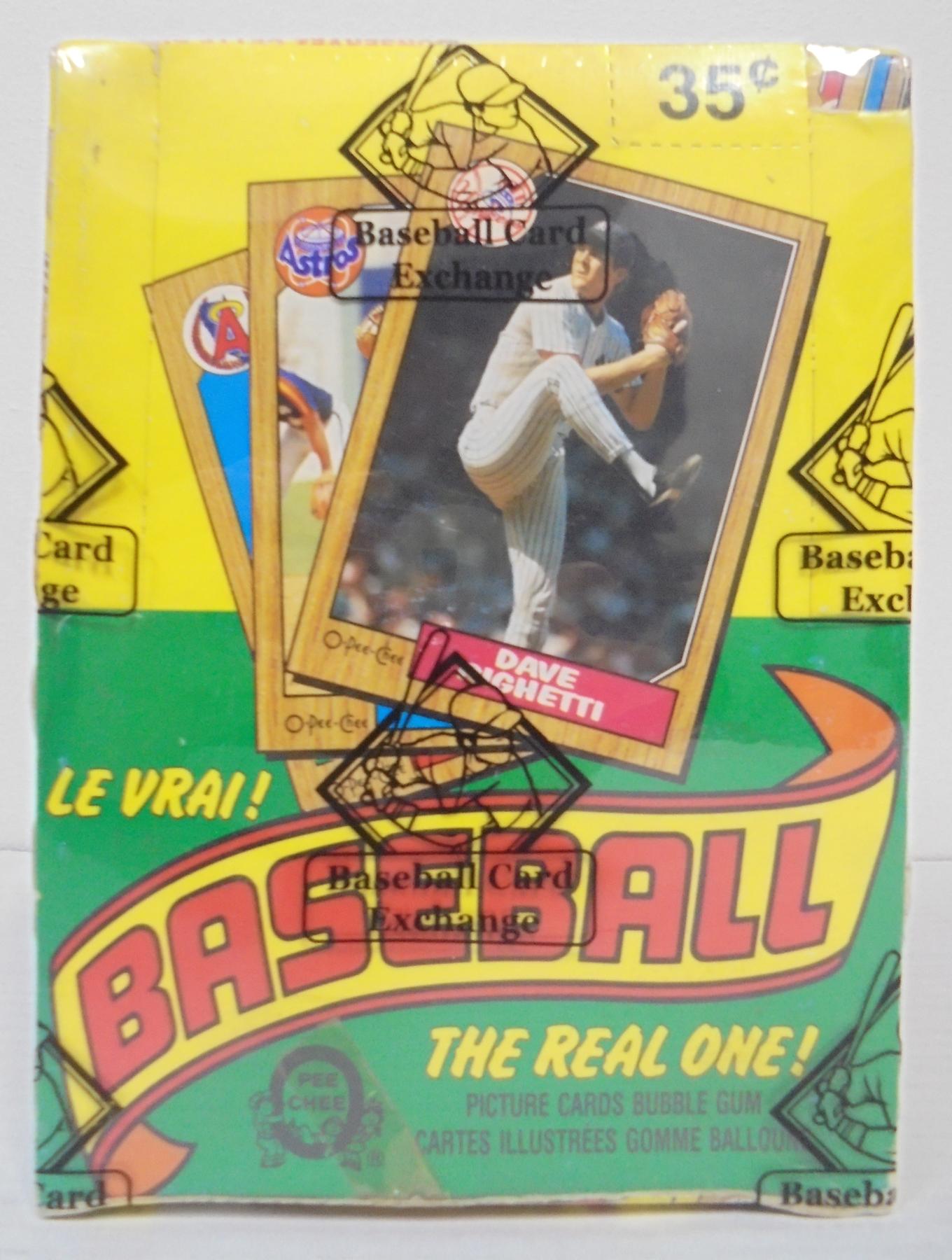 1987 O-Pee-Chee Baseball Wax Box (BBCE) (Tape Intact) | DA Card World