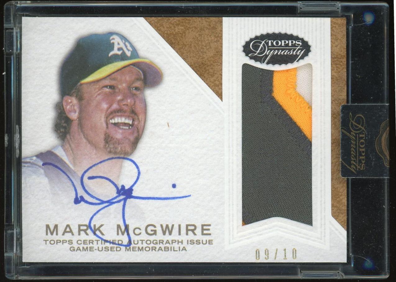 2016 Topps Dynasty Autograph Patches #AP-MM6 Mark McGwire #/10 (Reed ...