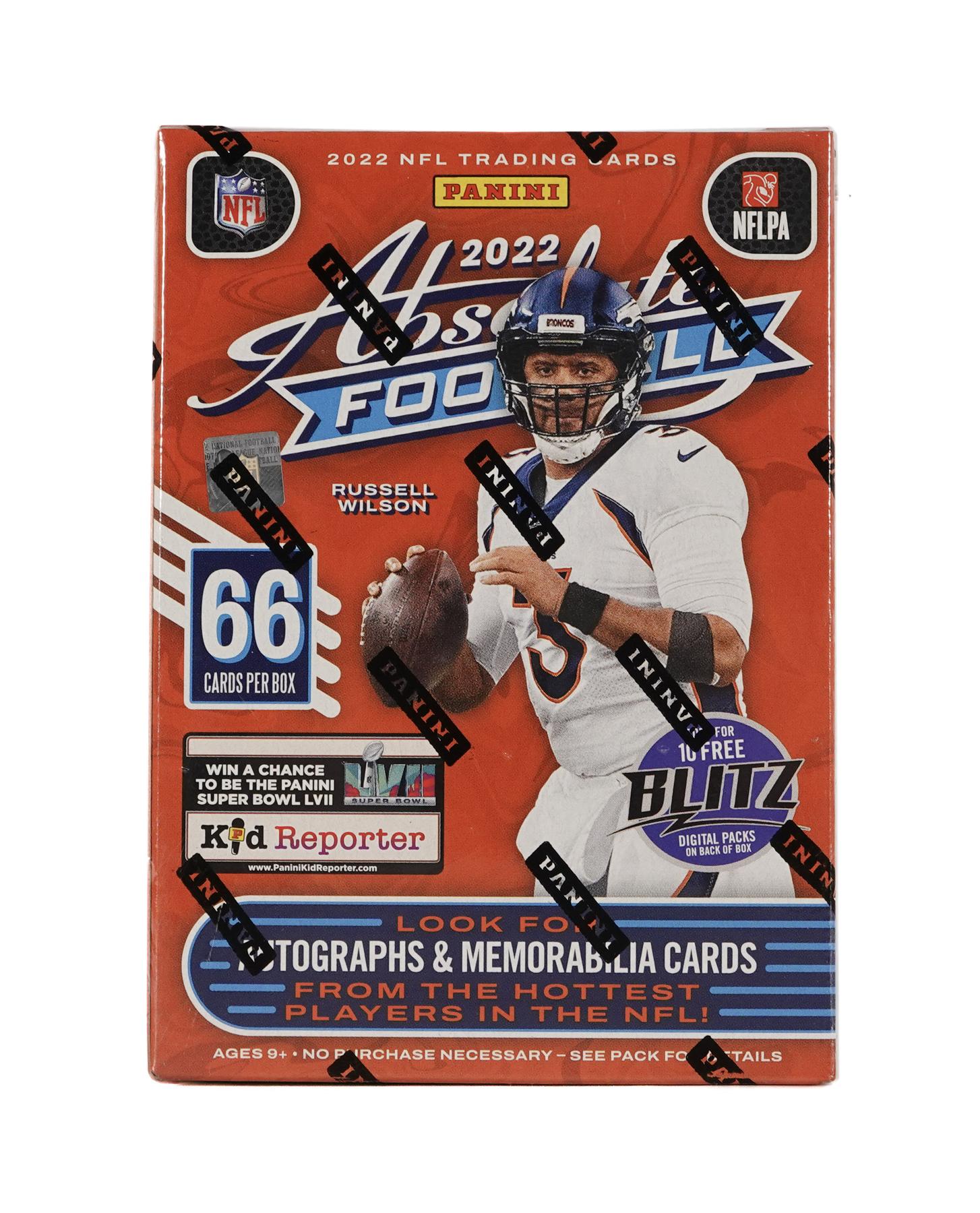 2022 Panini Absolute Football 6-Pack Blaster Box (Green Parallels ...