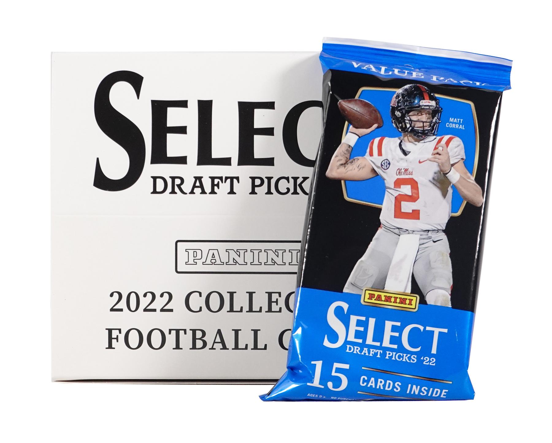 2022 Panini Select Football Draft Picks Value Pack (15 Cards)