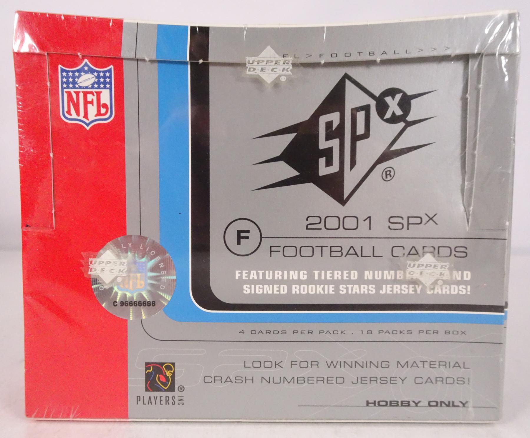 2001 Upper Deck SPx Football Hobby Box (Reed Buy) | DA Card World