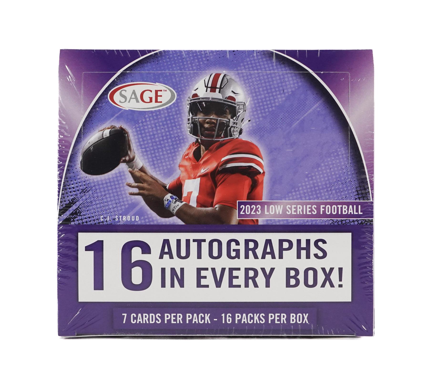2023 Sage Low Series Football Hobby Box DA Card World