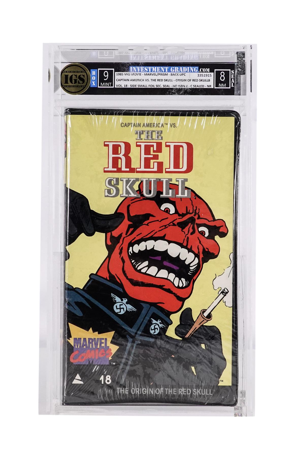 IGS Captain America VS. The Red Skull Origin of Red Skull VHS BOX 9