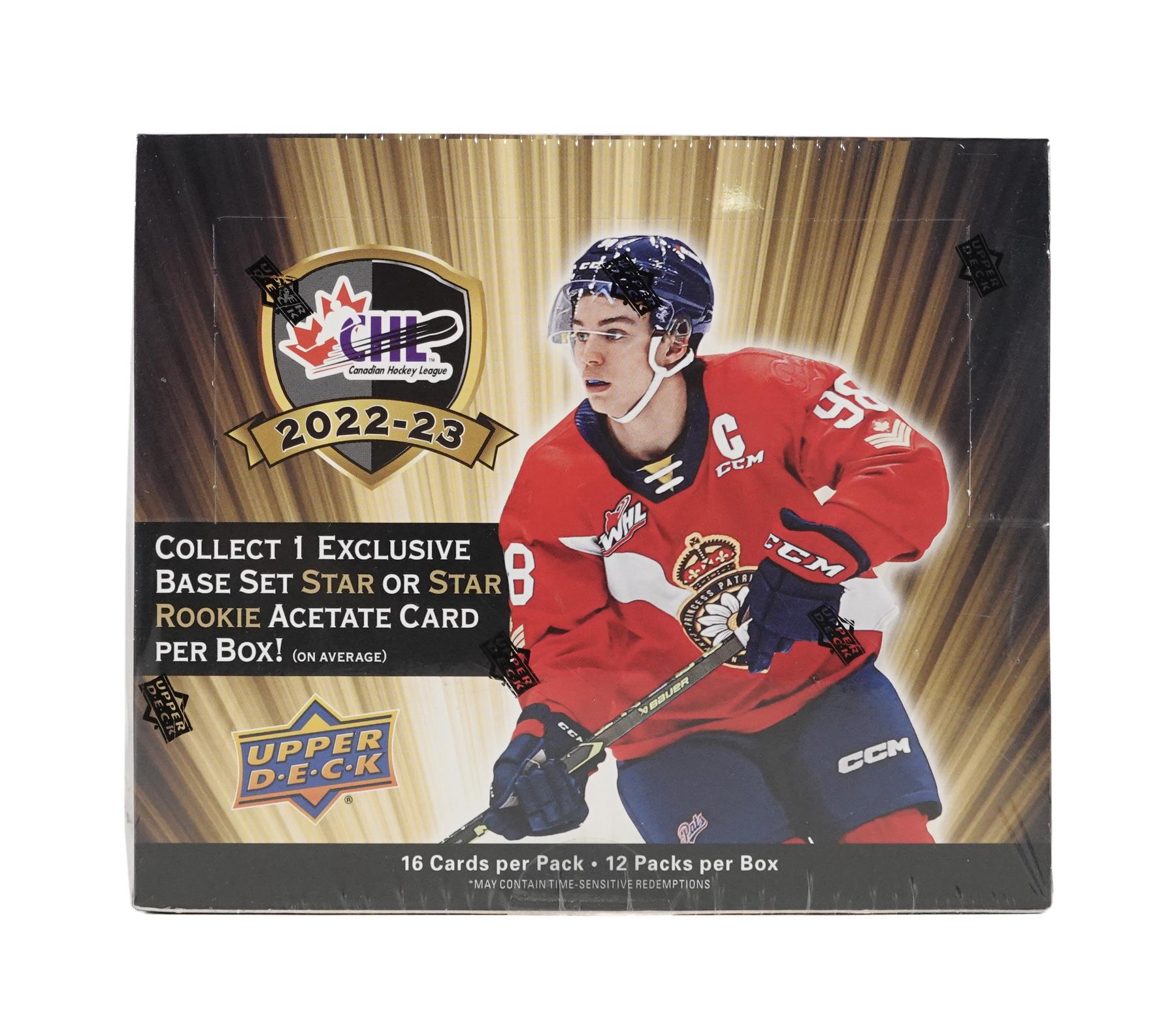 2022/23 Upper Deck CHL Hockey Hobby Box DA Card World