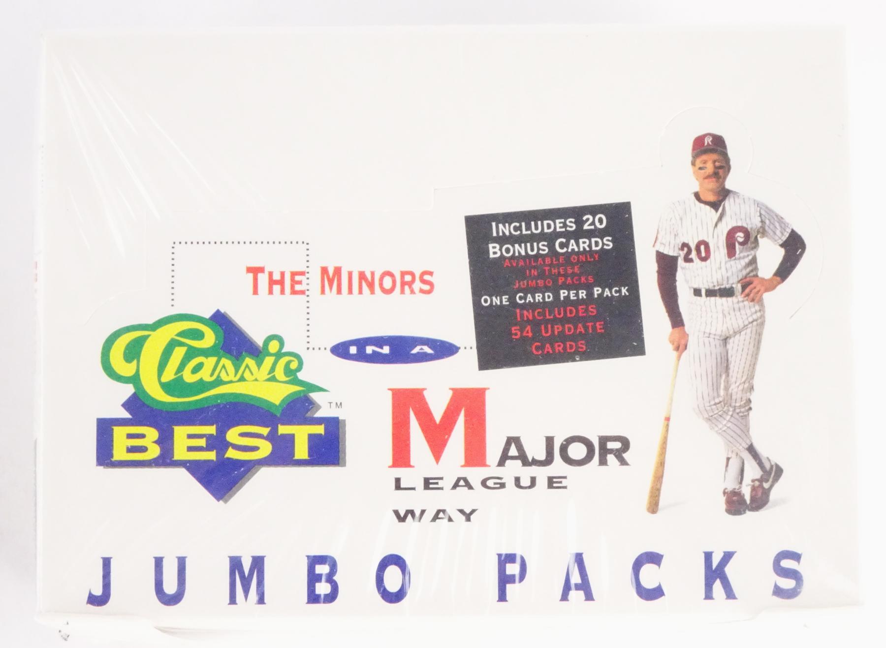 1991 Classic Best Minor League Baseball Jumbo Box (Reed Buy) DA Card World