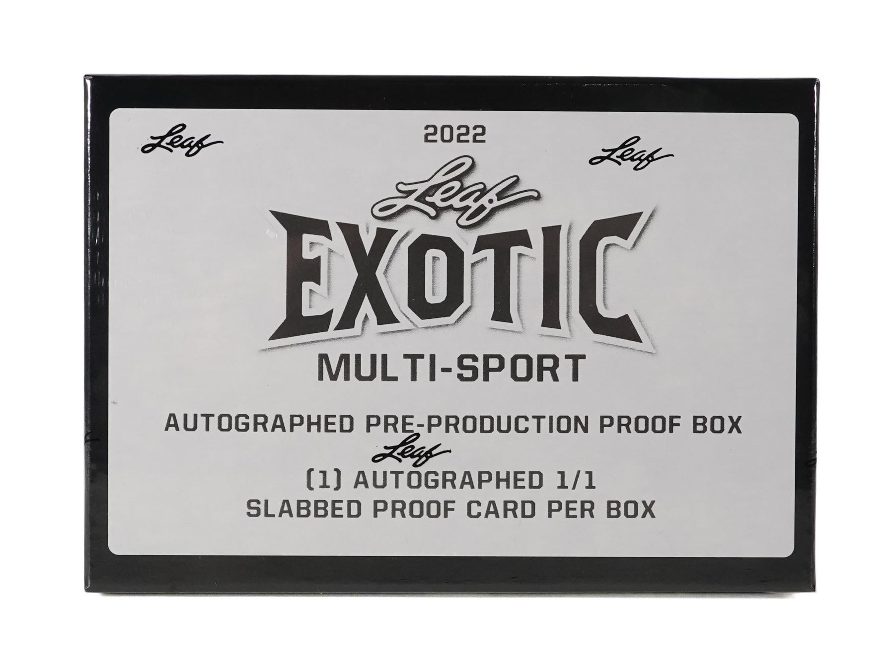 2022 Leaf Exotic Multi-Sport Autographed Pre-Production Proof