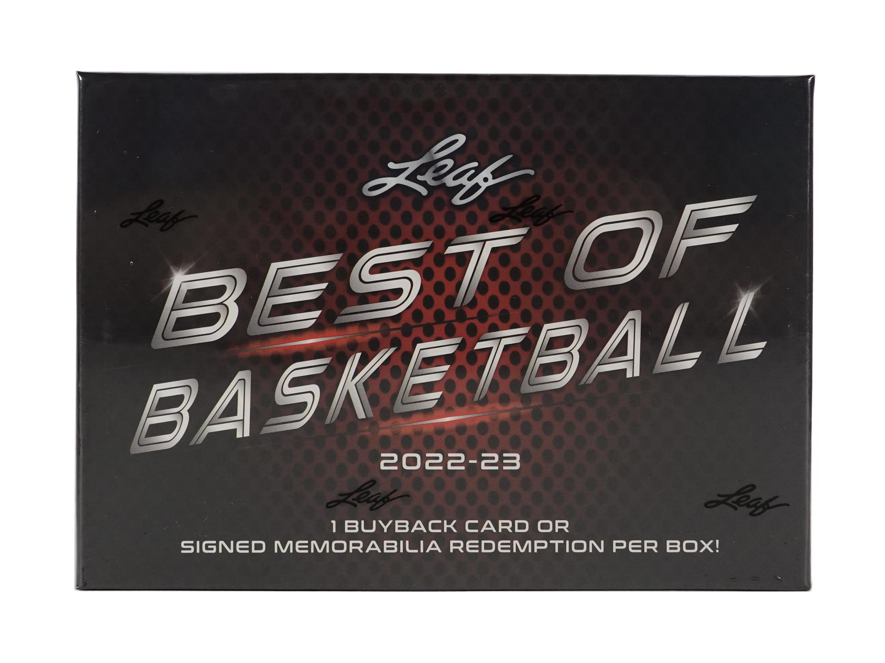 2022/23 Leaf Best Of Basketball Hobby Box DA Card World