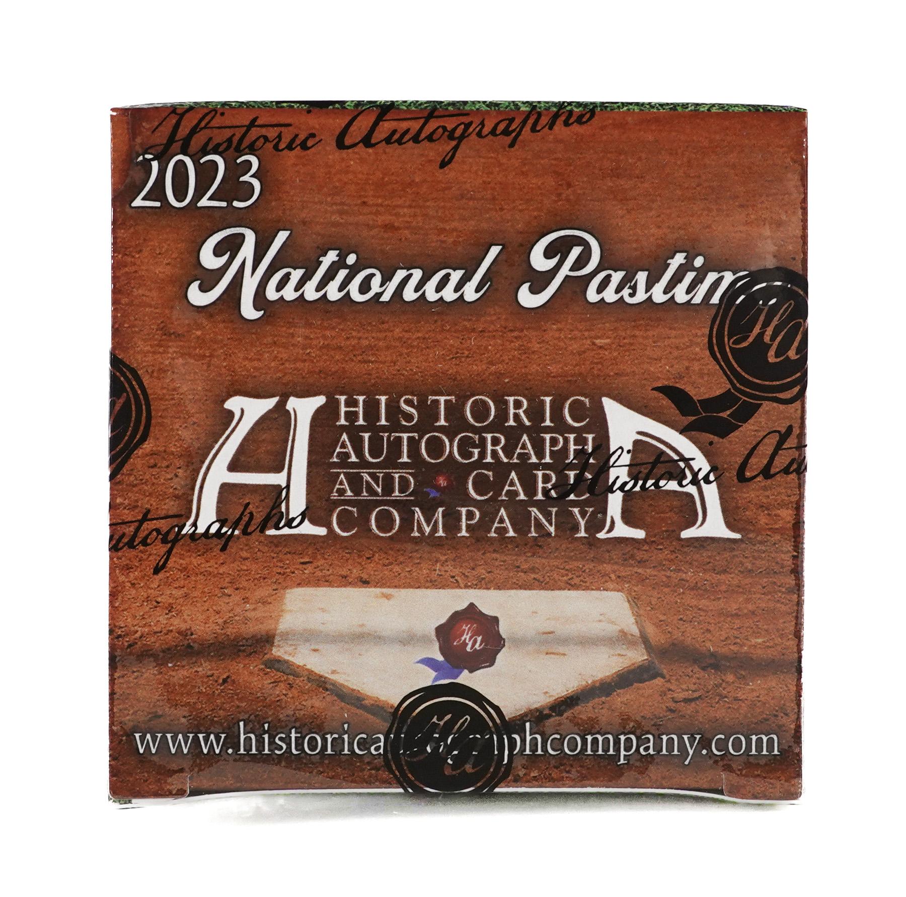 2023 Historic Autographs National Pastime Baseball Hobby Box DA Card