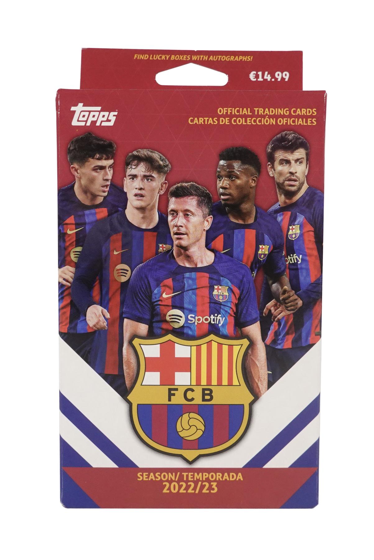 2022/23 Topps FC Barcelona Soccer Official Fan Set (Hanger Box