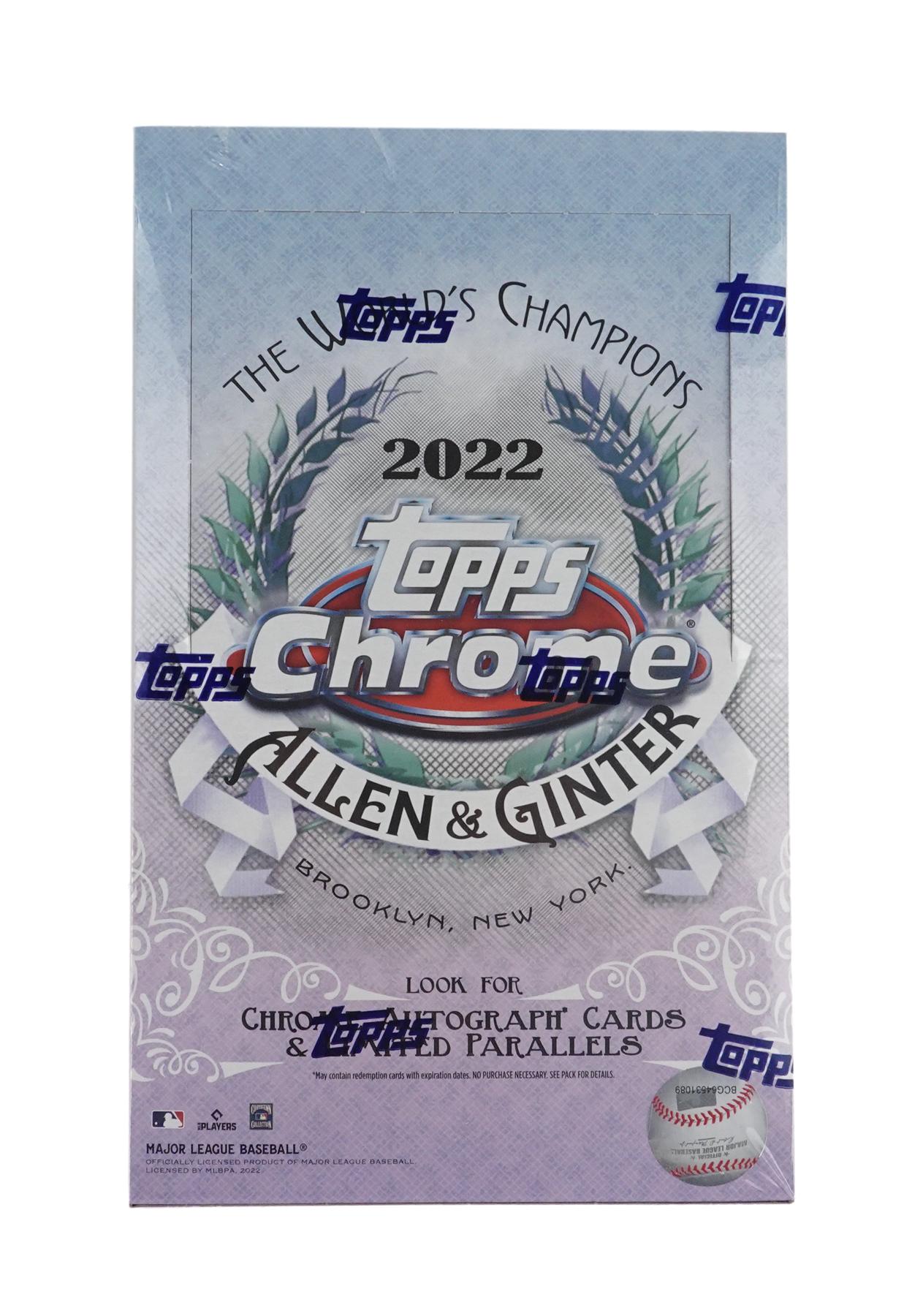 2022 Topps Allen & Ginter Chrome Baseball Hobby Box DA Card World