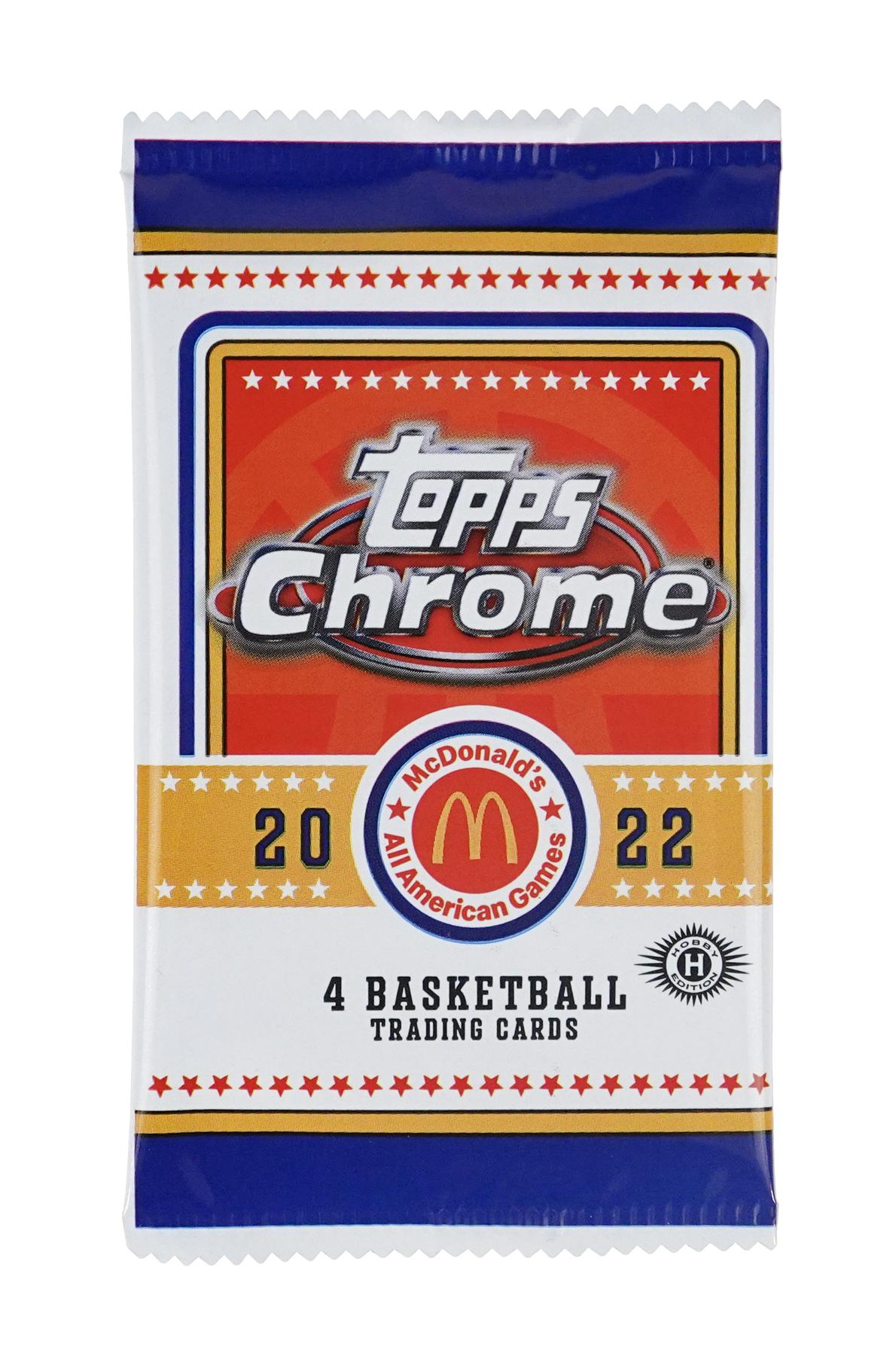 2022 Topps McDonald's All American Chrome Basketball Hobby Pack DA