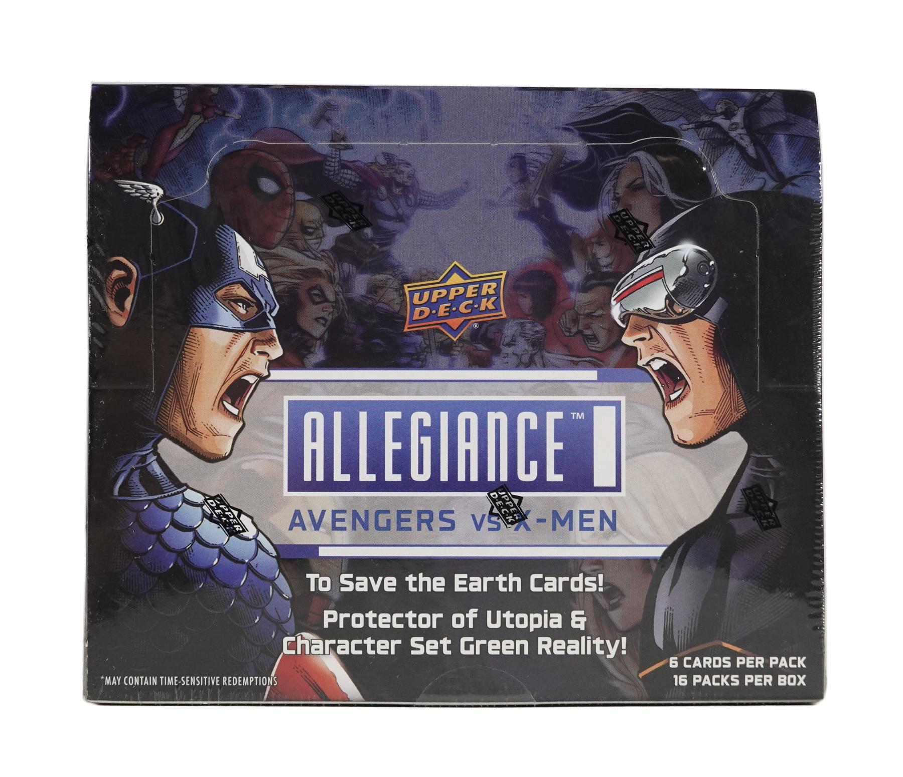 Marvel Allegiance Avengers VS XMen Hobby Box (Upper Deck 2023) DA