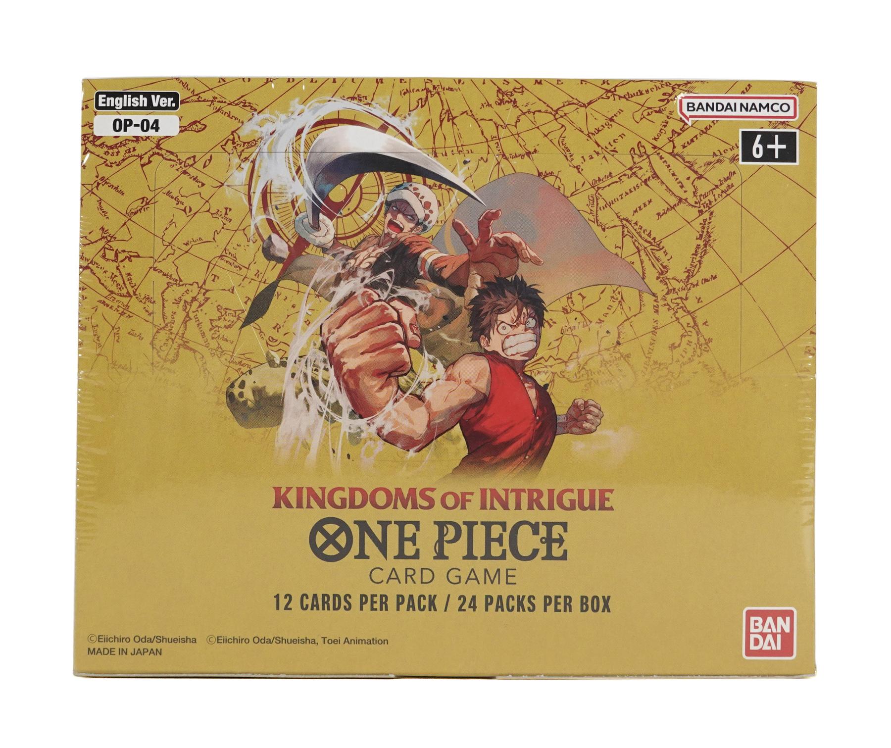 One Piece OP-04 Kingdoms of Intrigue Booster Box One Piece OP-04 Kingdoms of Intrigue Booster Box