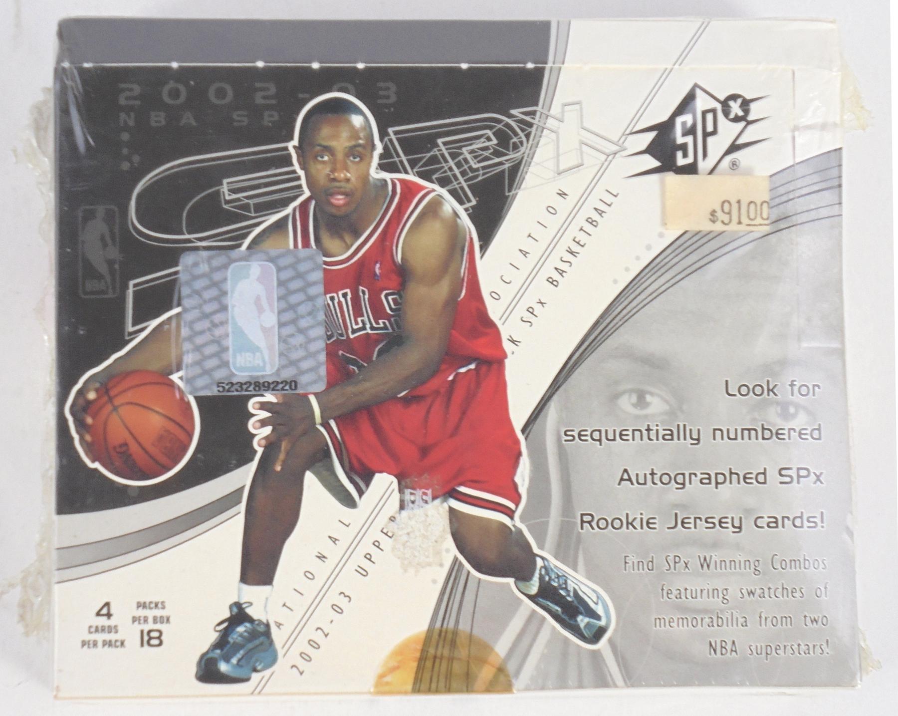 2002 03 Upper Deck Spx Basketball Hobby Box Reed Buy Da Card World