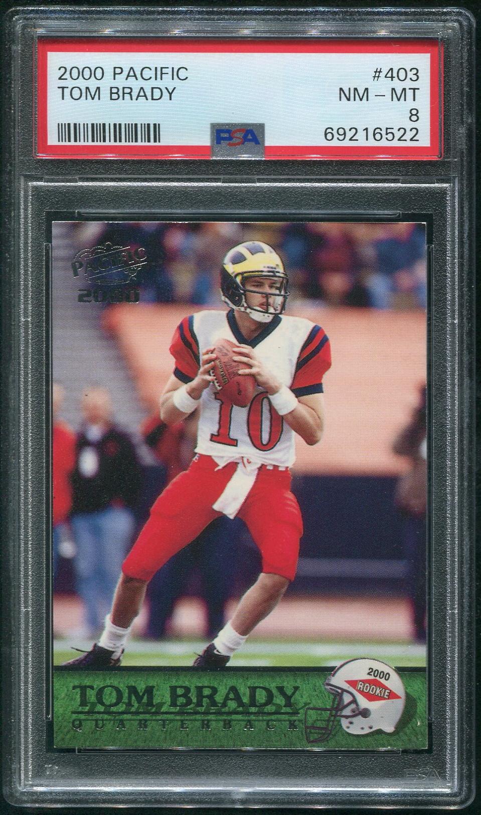 Tom Brady 2000 Pacific Rookie Card #403