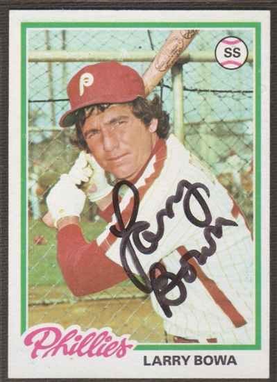1978 Topps Baseball #90 Larry Bowa Signed in Person Auto | DA Card World