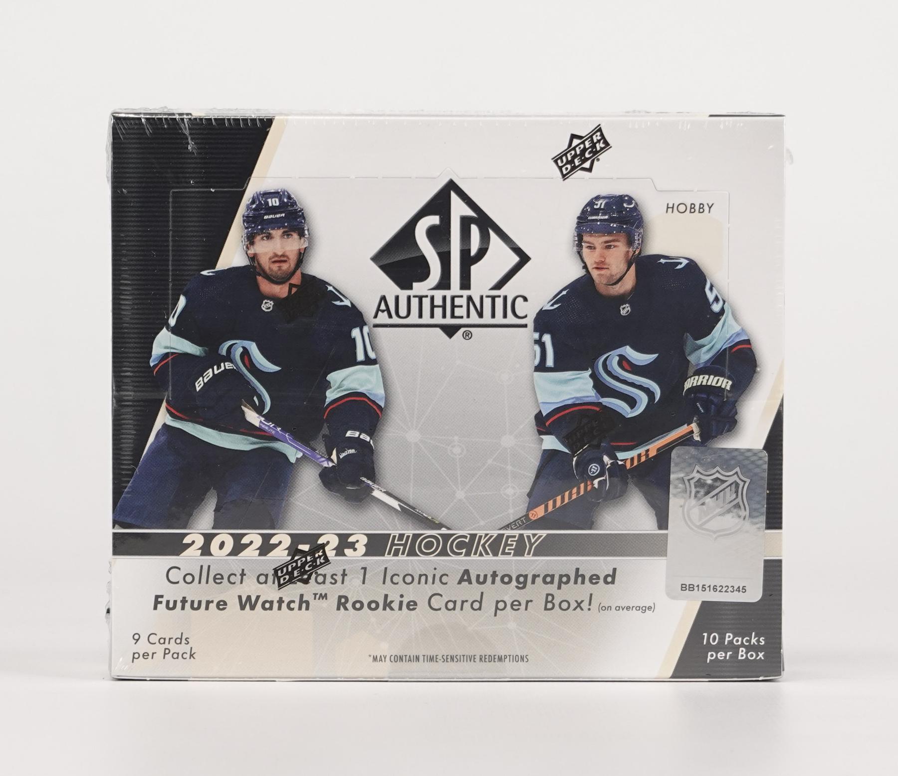 2022 23 Upper Deck SP Authentic Hockey Hobby Box DA Card World