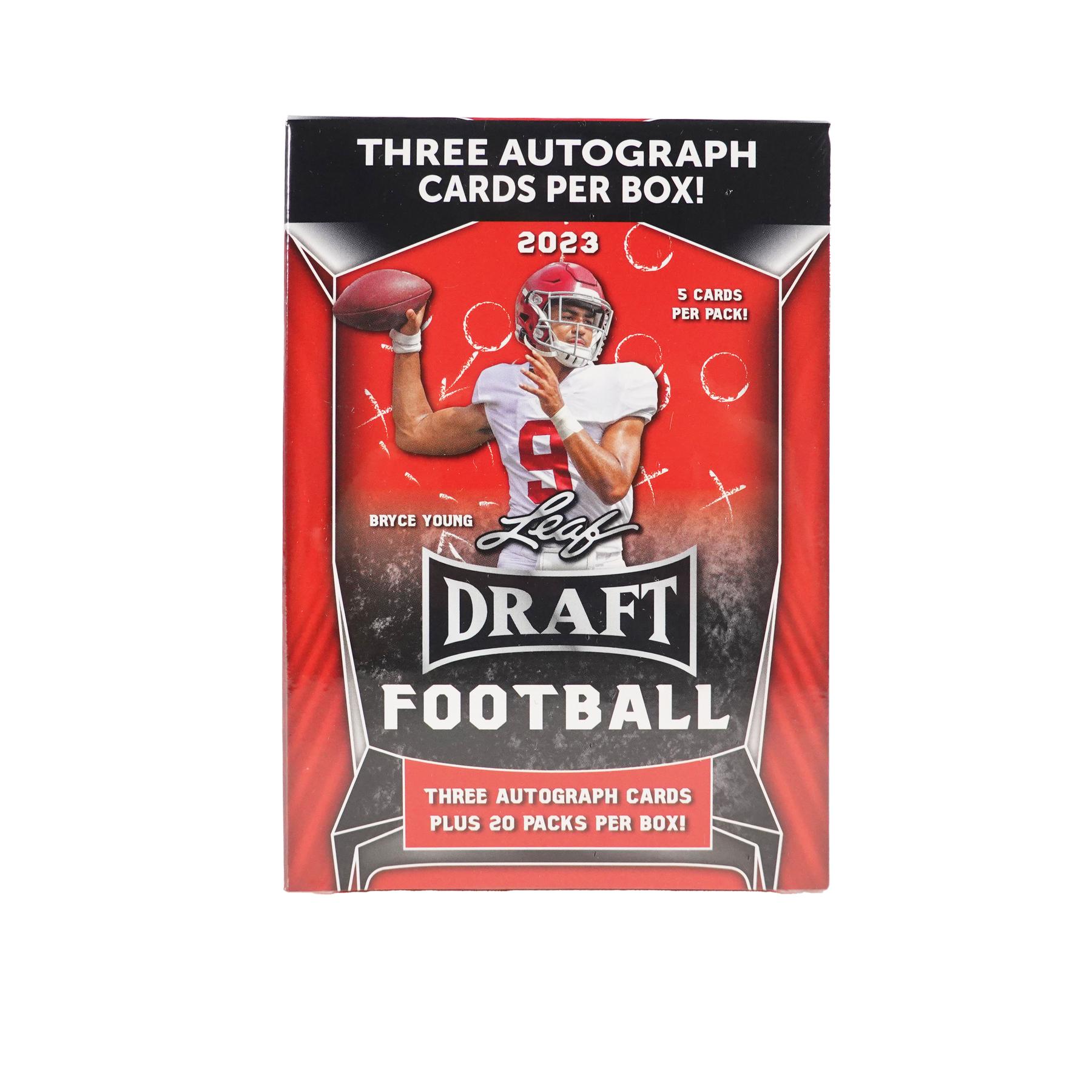 Buzz Break: 2022 Leaf Draft Football blaster box / Blowout Buzz