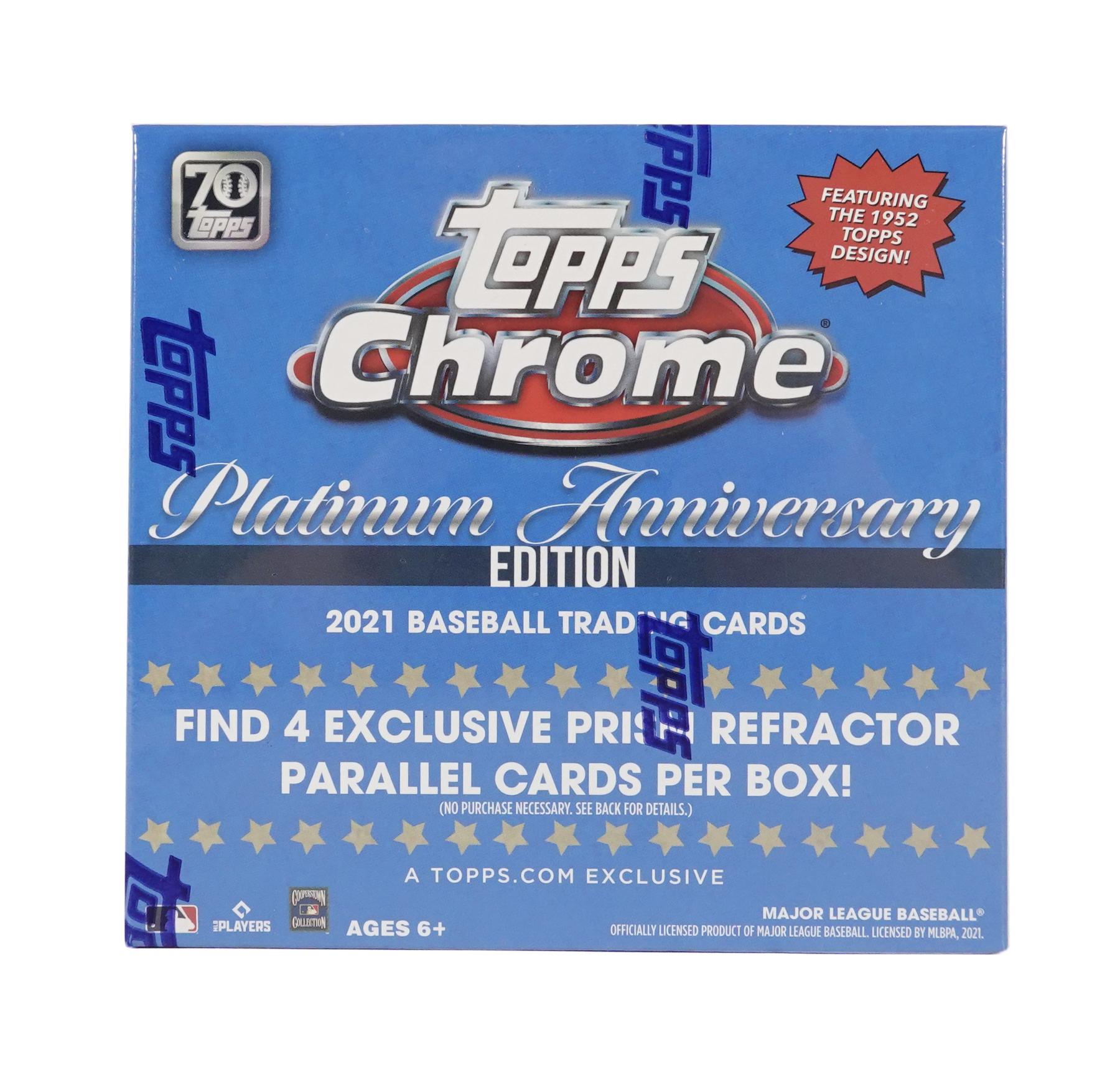 2021 Topps Chrome Platinum Anniversary Baseball Mega Box (Blue