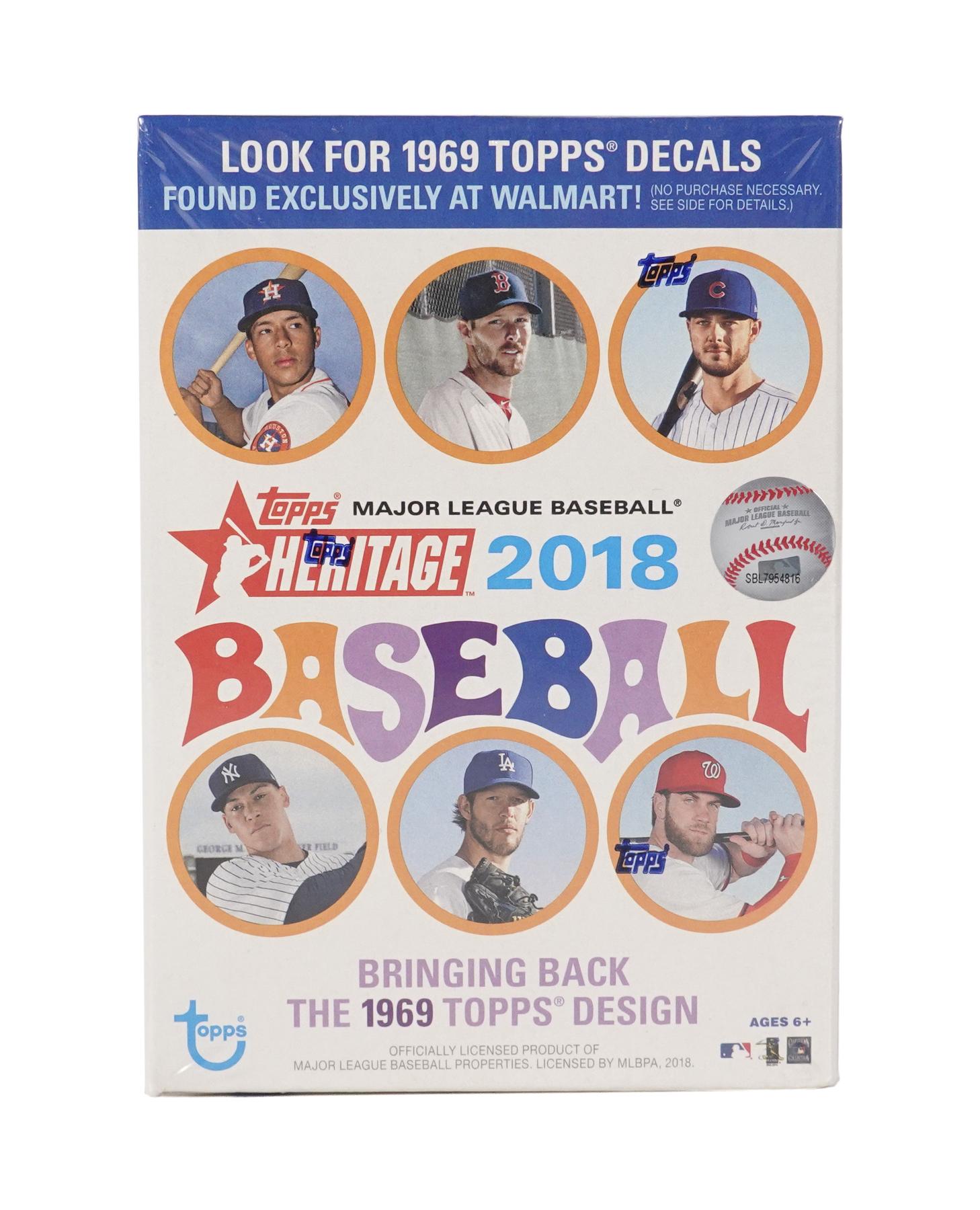 2018 Topps Heritage Baseball Blaster Box (Walmart) | DA Card World