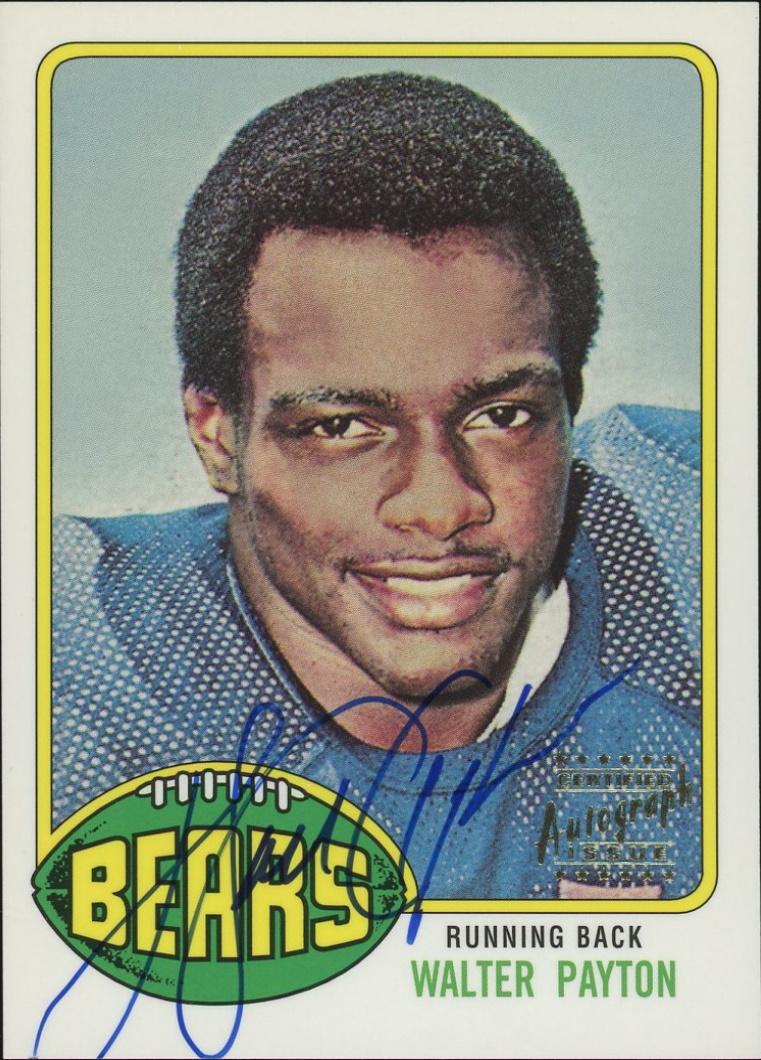 1998 Topps Stars Rookie Reprints Autographs 1 Walter Payton (Reed Buy