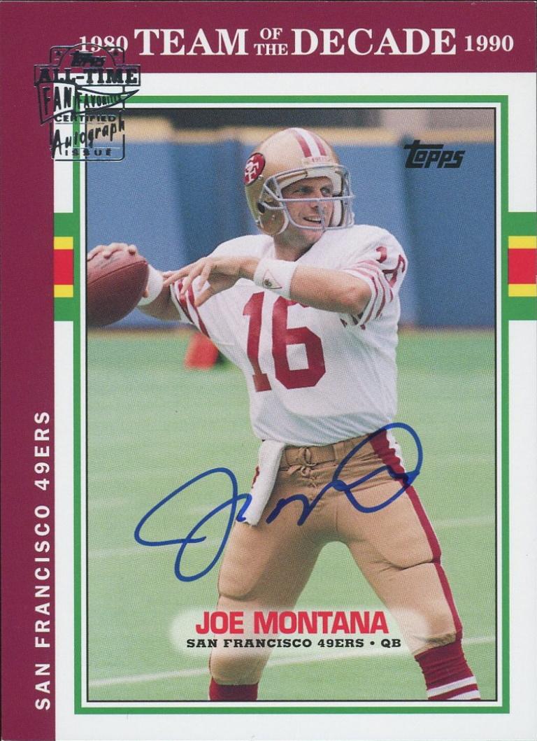 Joe Montana, Autographed (MM) 8x10 Photo (San Fran 49'ers) Vintage