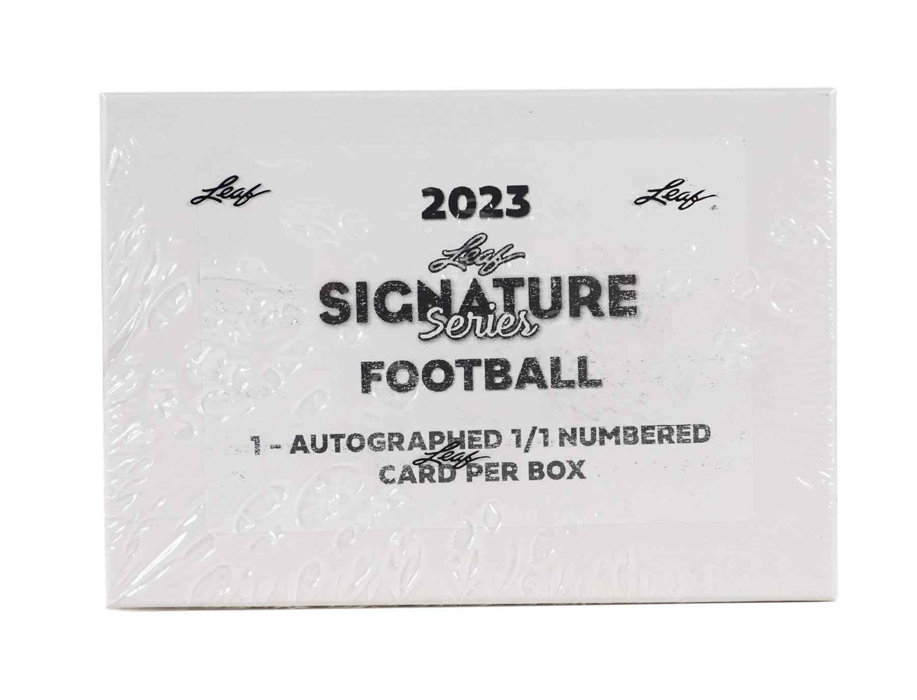 2023 Leaf Autographed Football Jersey Box