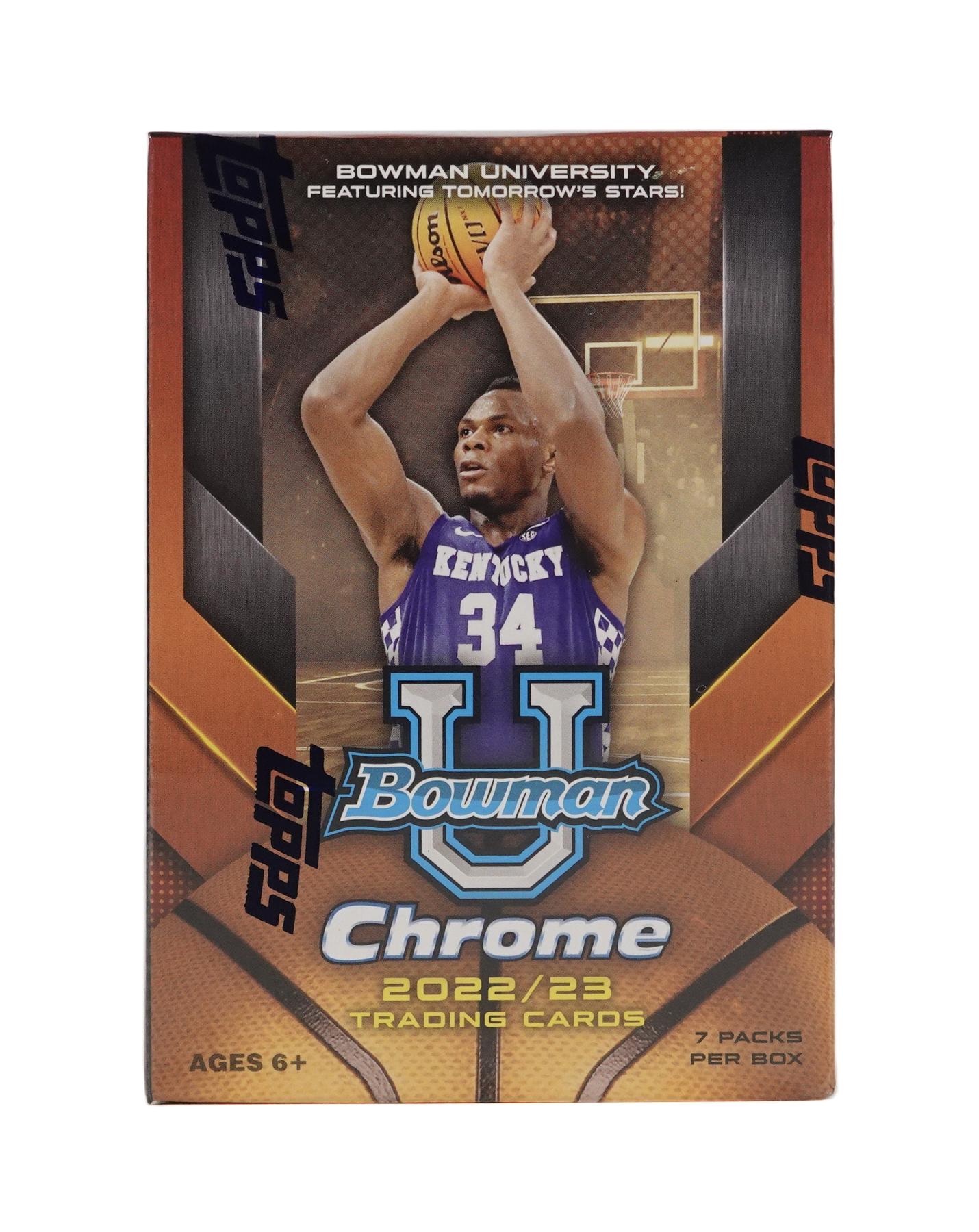 2022/23 Bowman University Chrome Basketball 7Pack Blaster Box DA Card World
