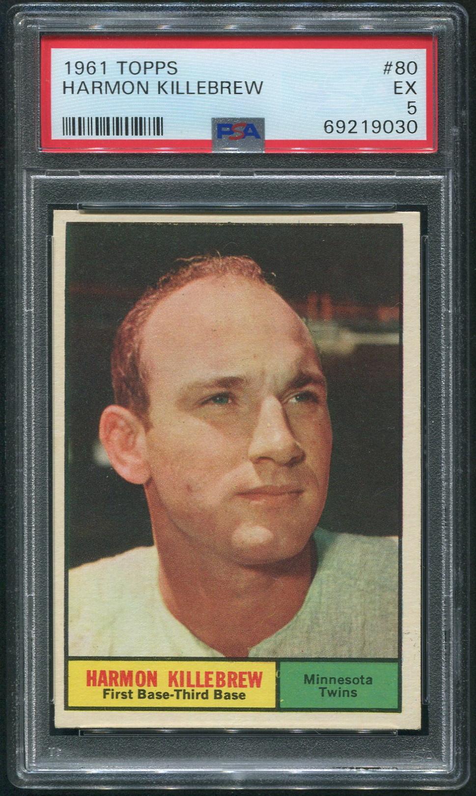 Harmon Killebrew 1961 Topps Baseball Card #80