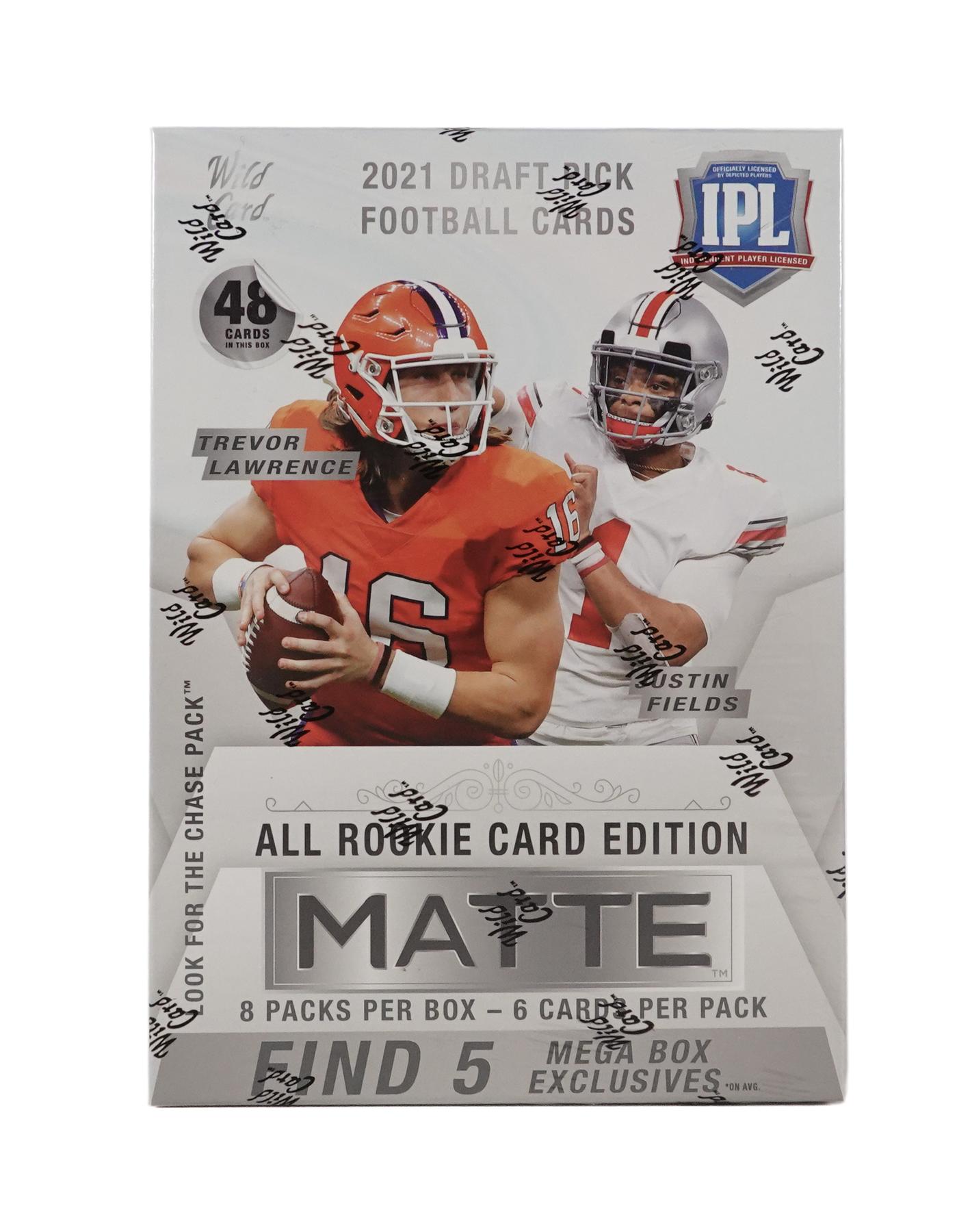 2021 Wild Card Matte Draft Picks Football Mega Box (Black Box)