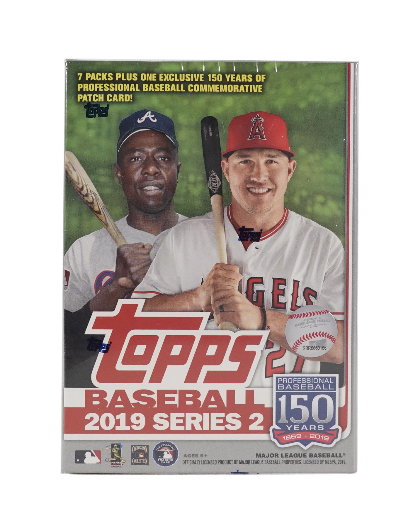 2019 Topps Series 2 Baseball 7-Pack Blaster Box (Commemorative Patch ...