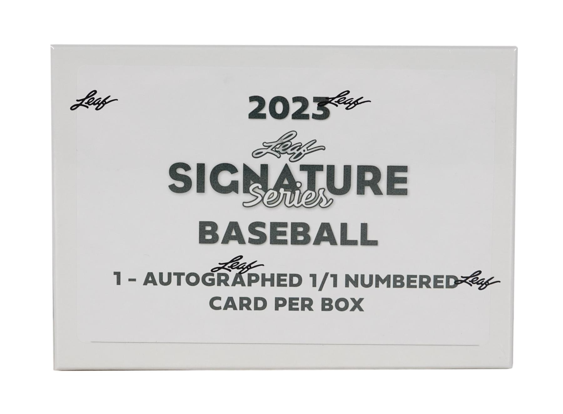 2023 Leaf Signature Series Baseball Hobby Box DA Card World