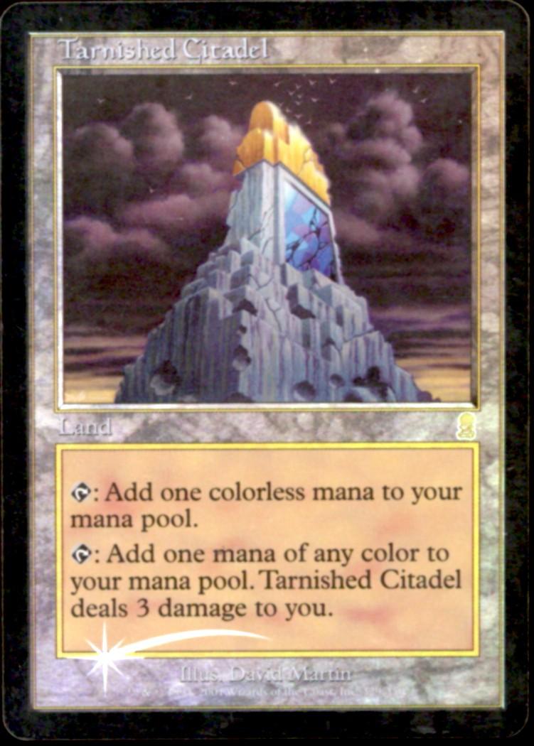 Magic the Gathering Odyssey Tarnished Citadel Foil HEAVILY PLAYED