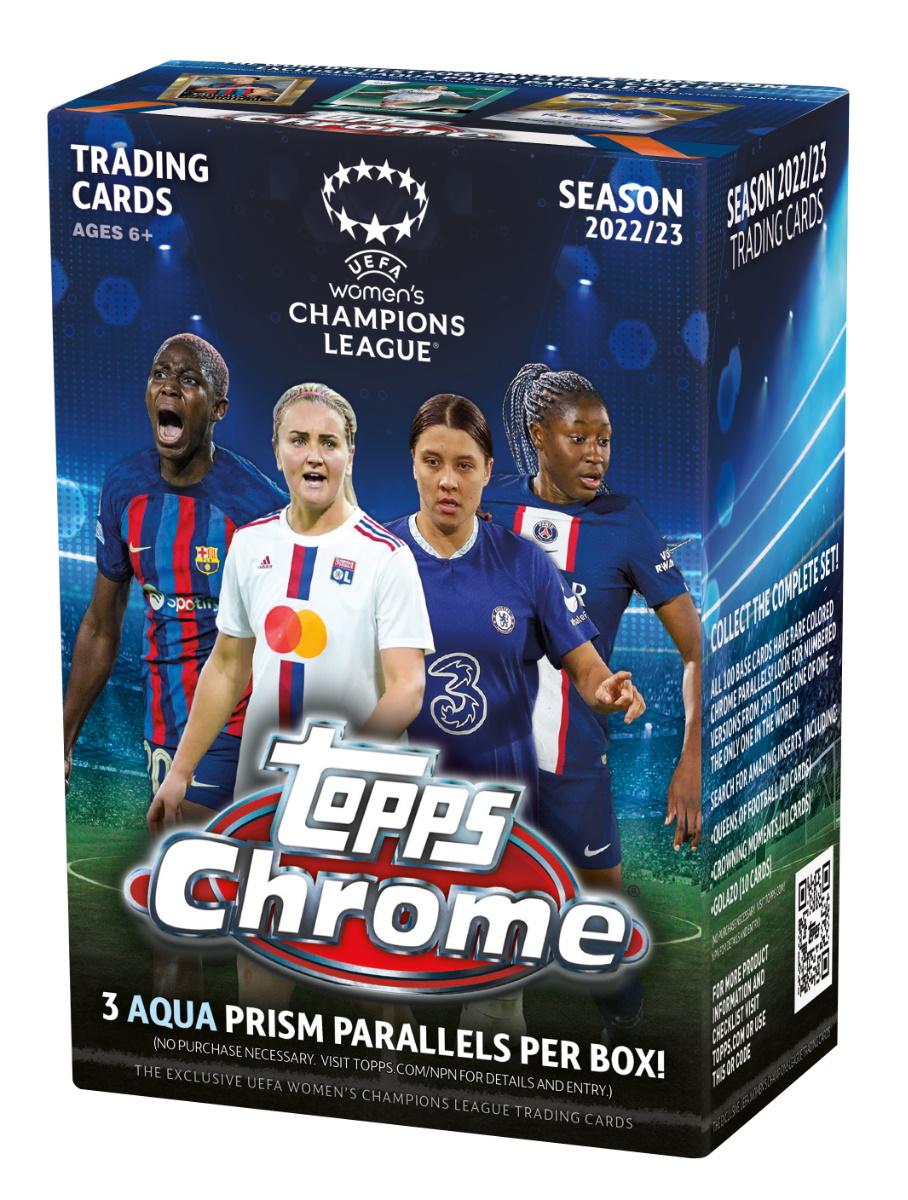 2022/23 Topps Chrome UEFA Women's Champions League Soccer 8Pack