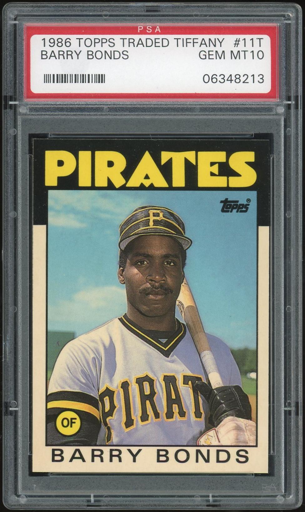 Barry Bonds Autographed 1986 Topps Traded Rookie Card #11T