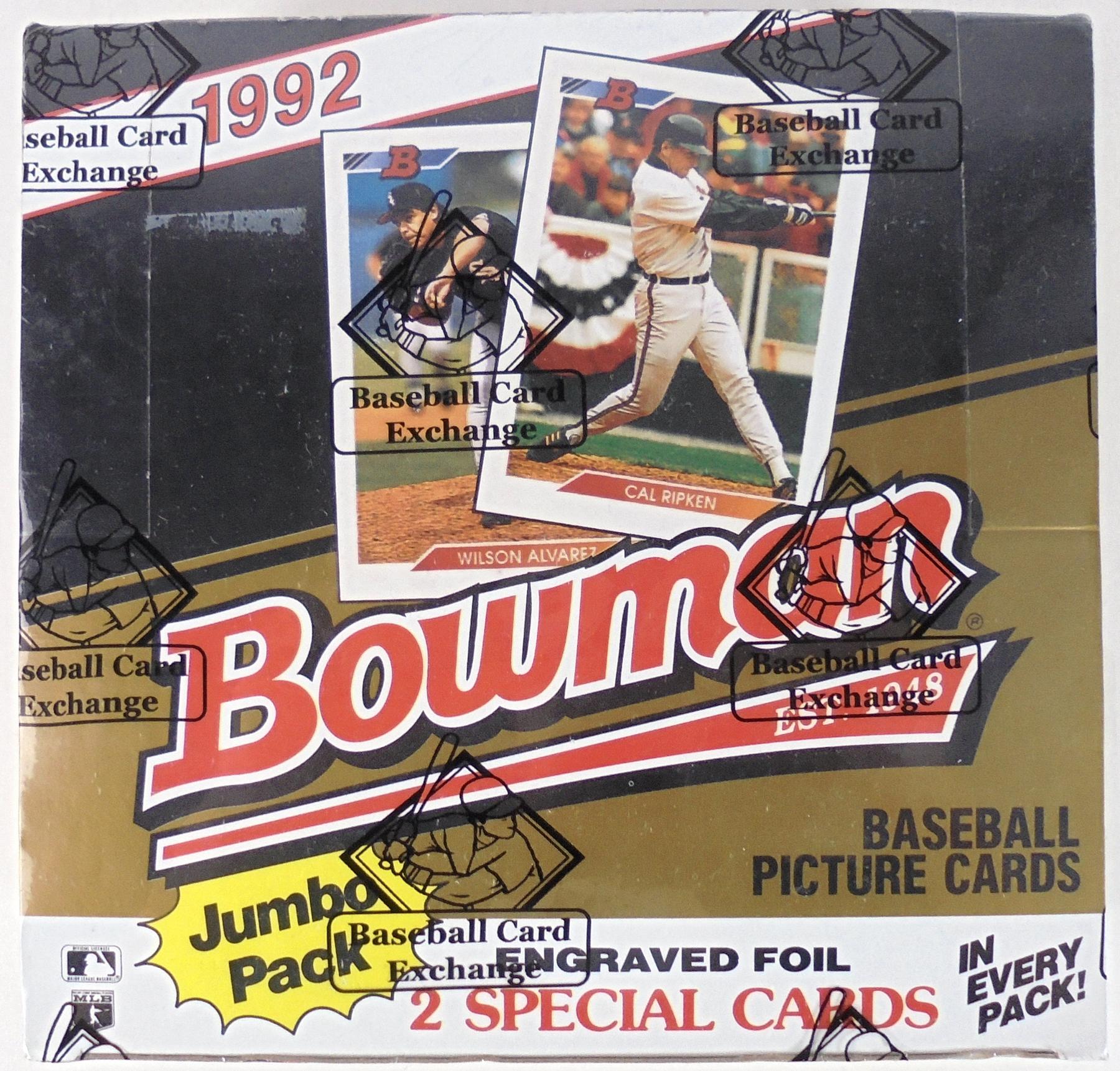 1992 Bowman Baseball Jumbo Box 36ct (BBCE) (Reed Buy) DA Card World