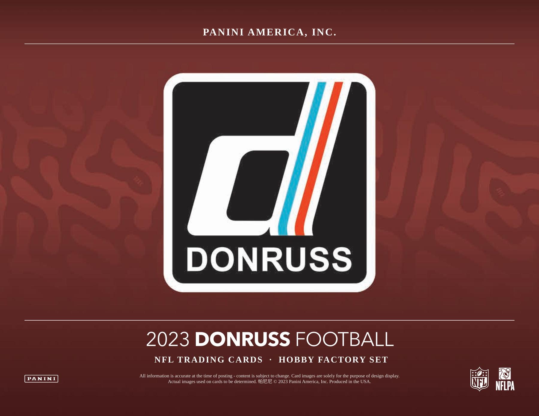 2021 Panini Donruss Football Factory Set Hobby Version 8 Set Case