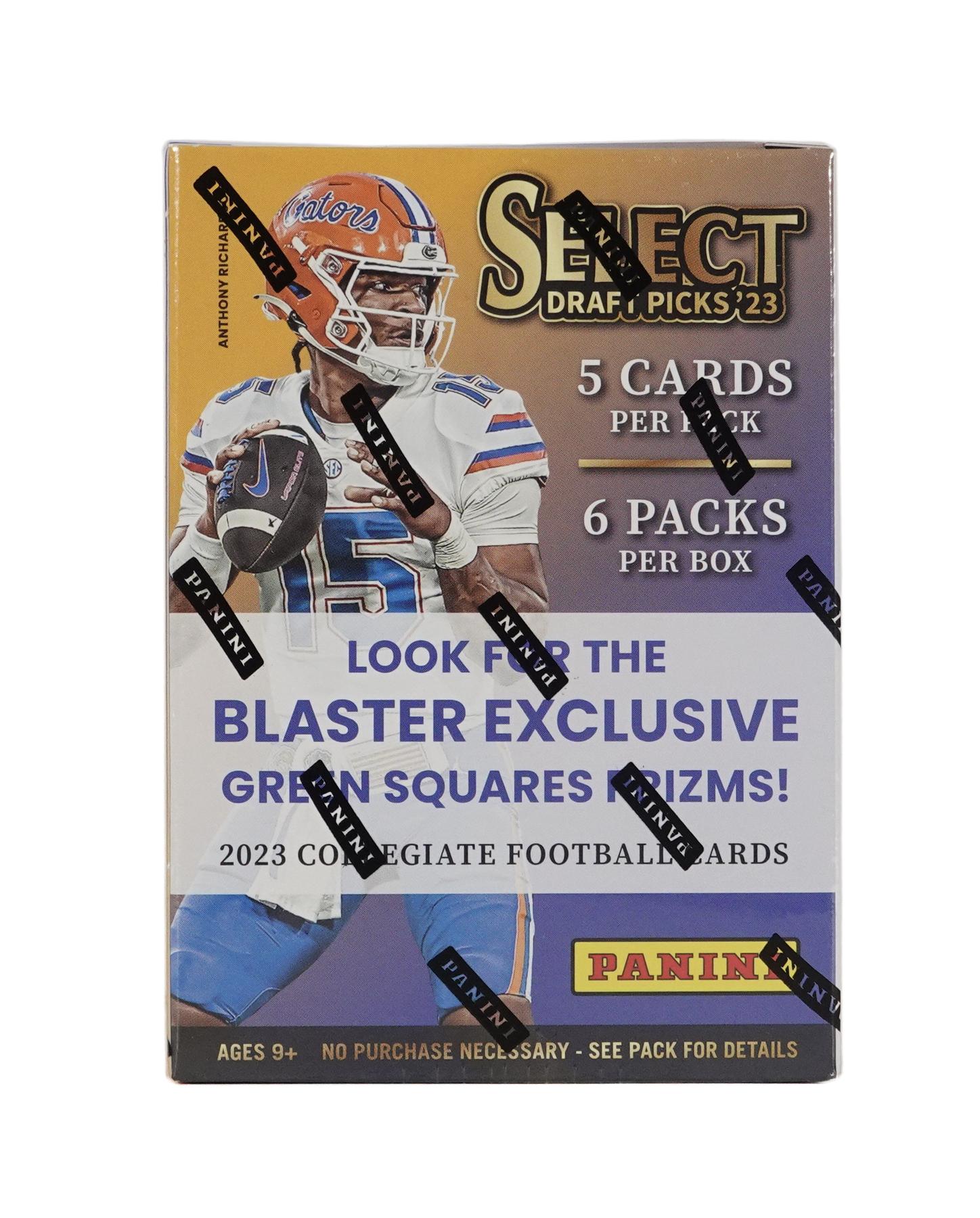 2023 Panini Select Draft Picks Football 6-Pack Hobby Blaster Box (Green ...