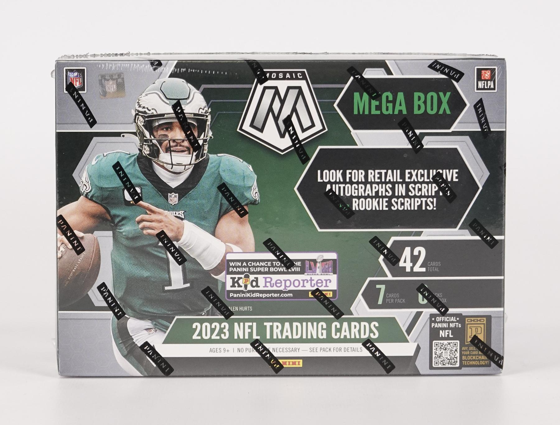 2023 Panini Mosaic Football Mega Box (Reactive Yellow Parallels!) DA