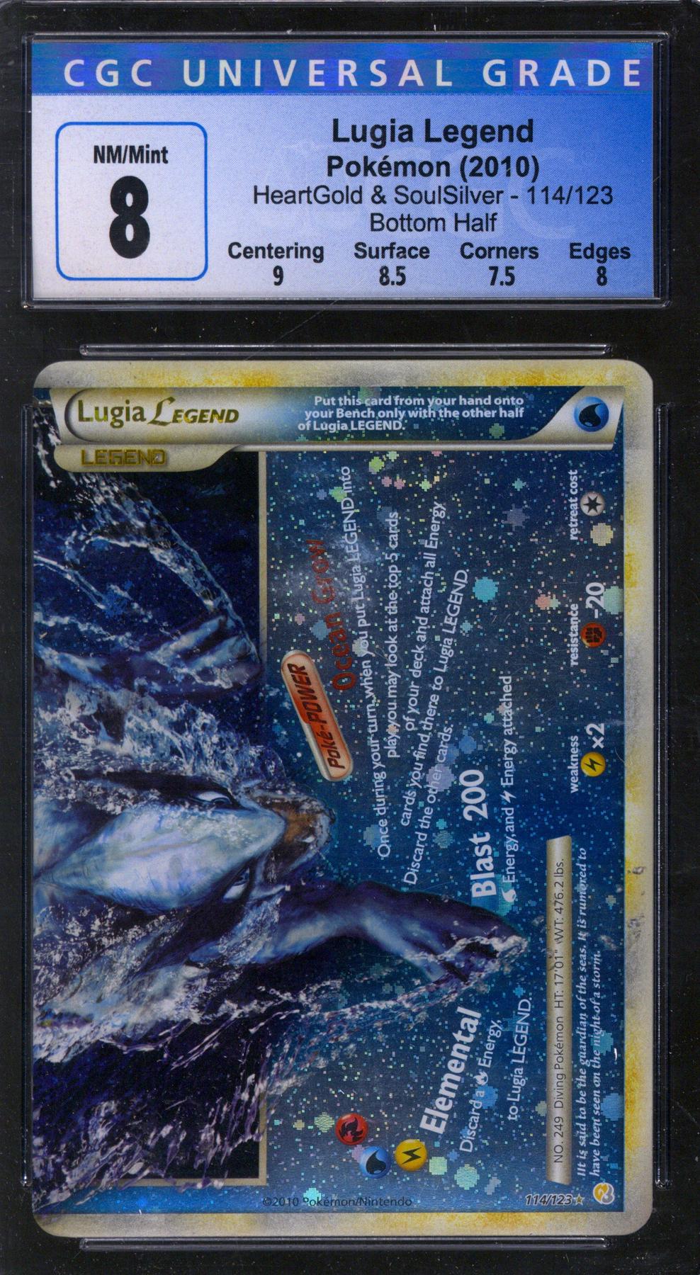 Pokemon HeartGold & SoulSilver HGSS Lugia Legend 114/123 CGC 8 | DA Card  World
