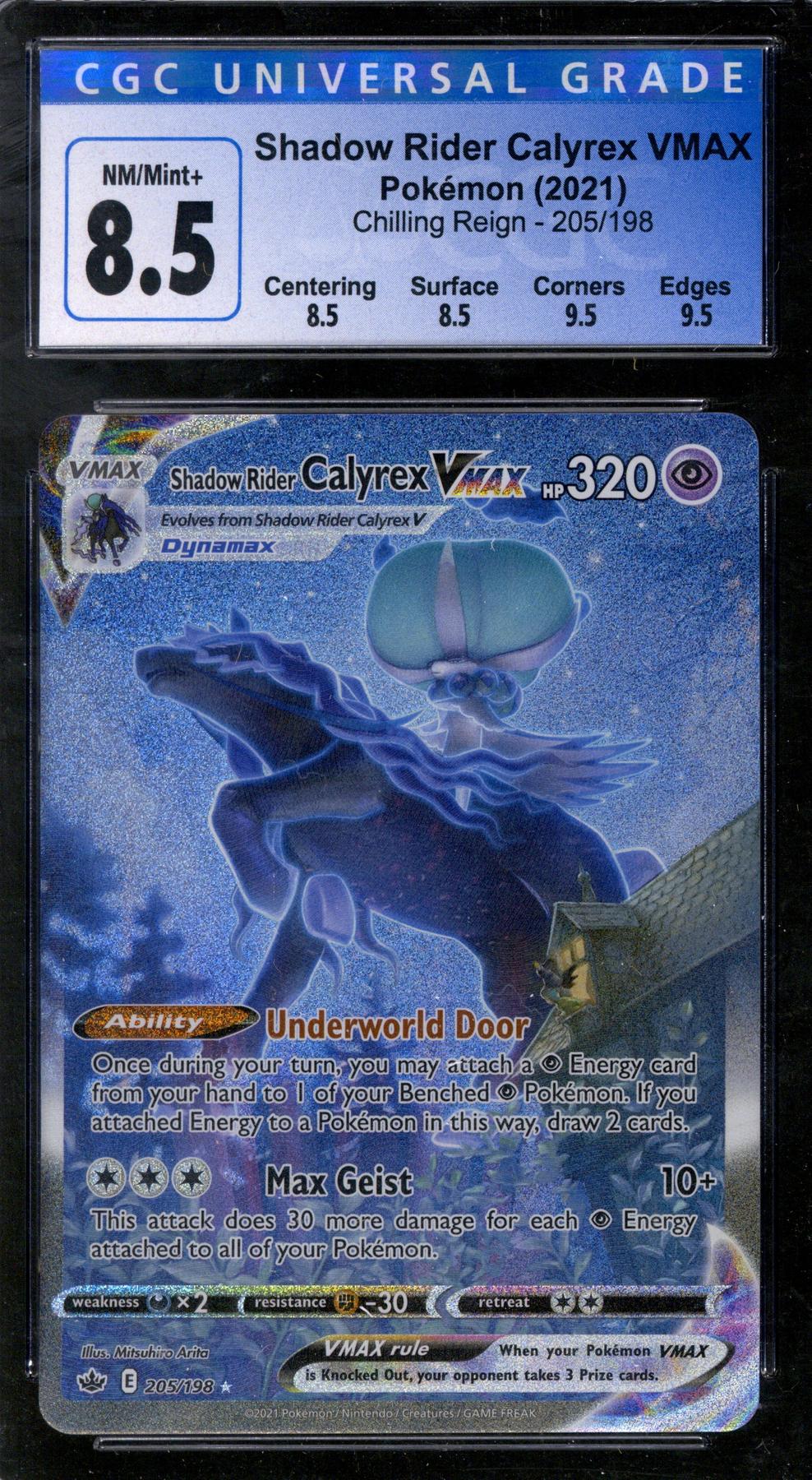 Pokemon Chilling Reign Shadow Rider Calyrex VMAX 205/198 CGC 8.5 | DA Card  World