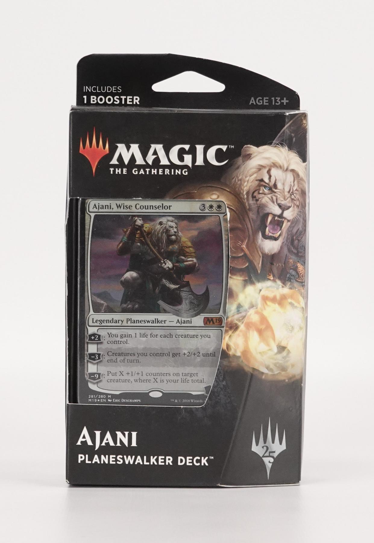 Magic the Gathering Core Set 2019 Planeswalker Deck Ajani DA Card World