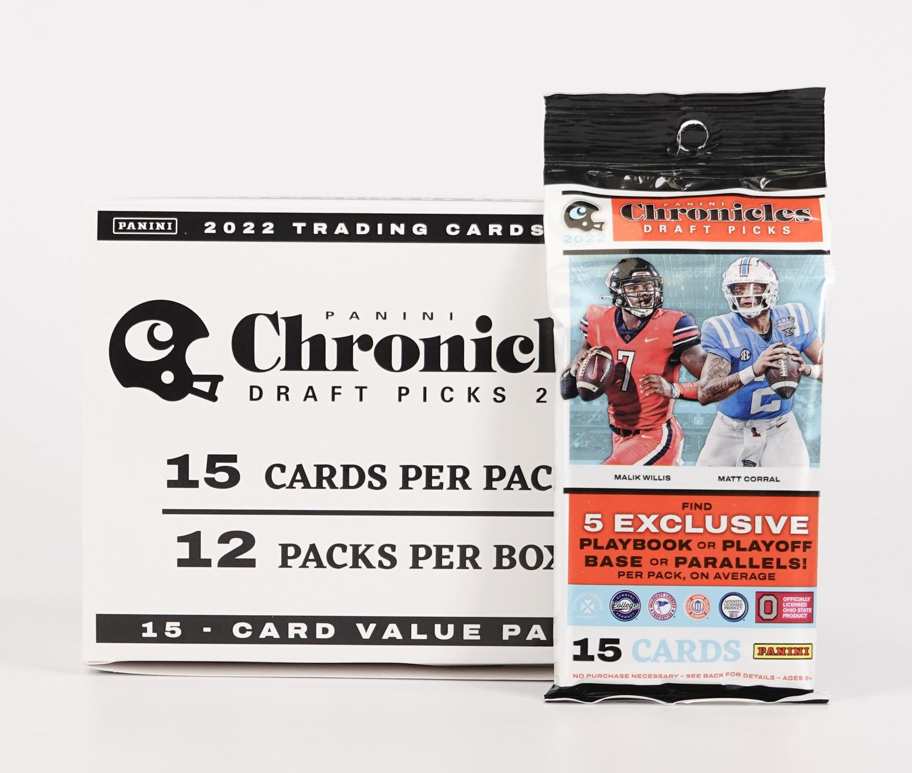 2022 Panini Chronicles Draft Picks Football Jumbo Value Fat Pack