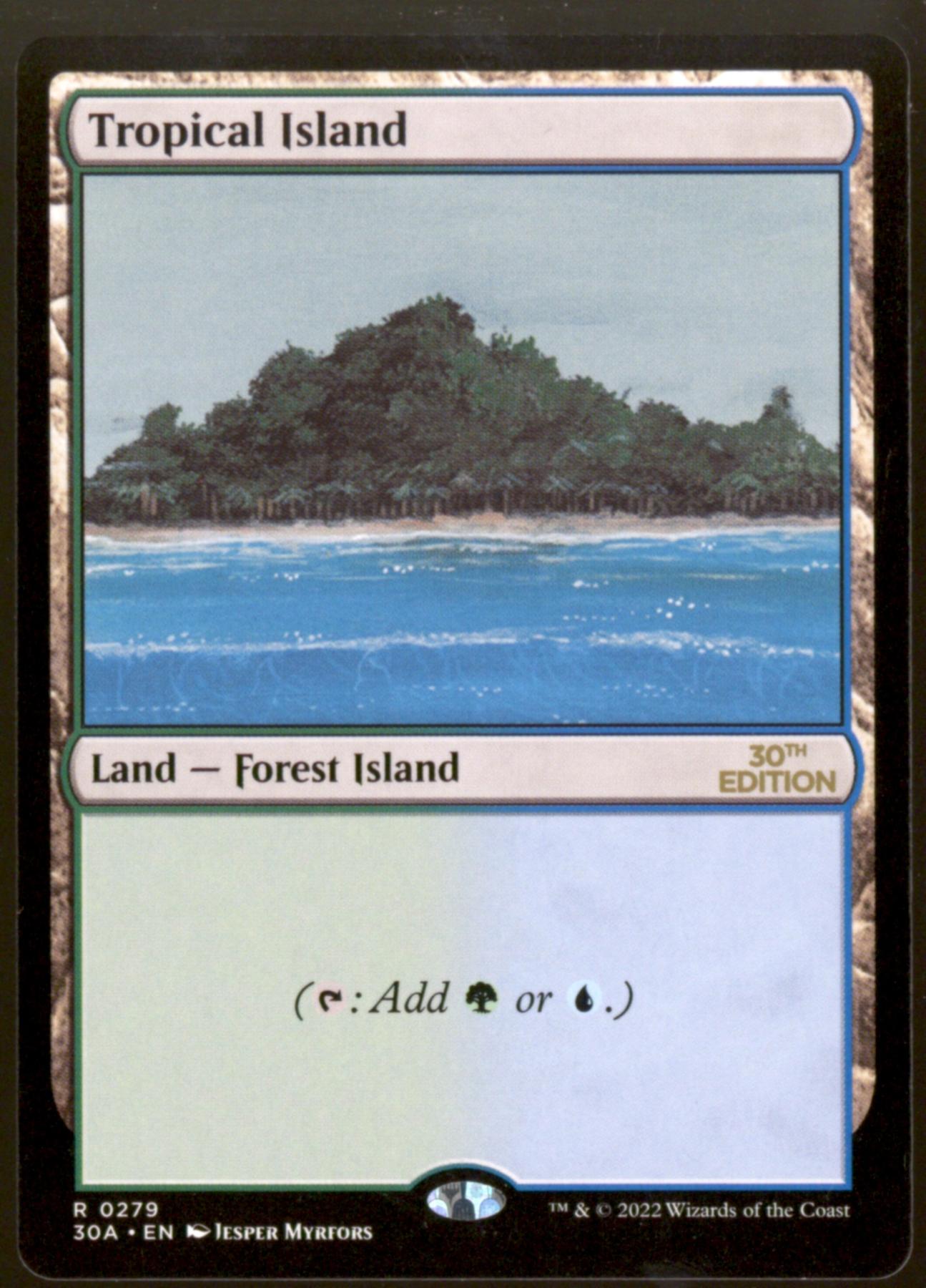 Magic the Gathering 30th Anniversary Tropical Island NEAR MINT (NM ...