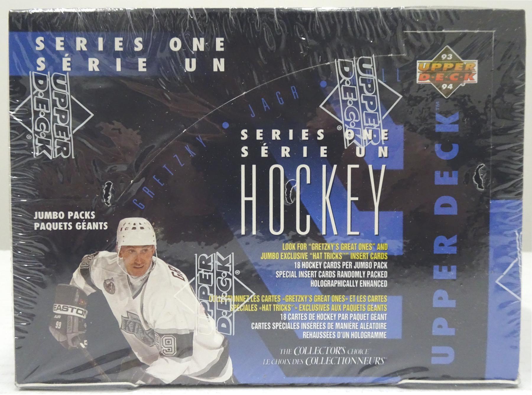 1993/94 Upper Deck Series 1 Bilingual Hockey Jumbo Box (Reed Buy) | DA ...