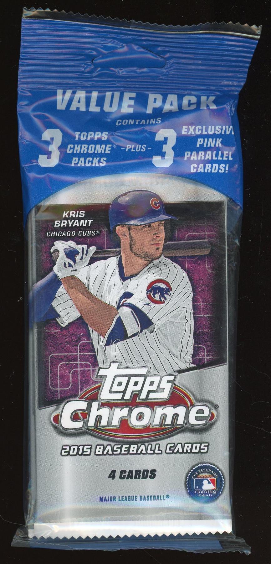 2015 Topps Chrome Baseball Value Pack Reed Buy Da Card World