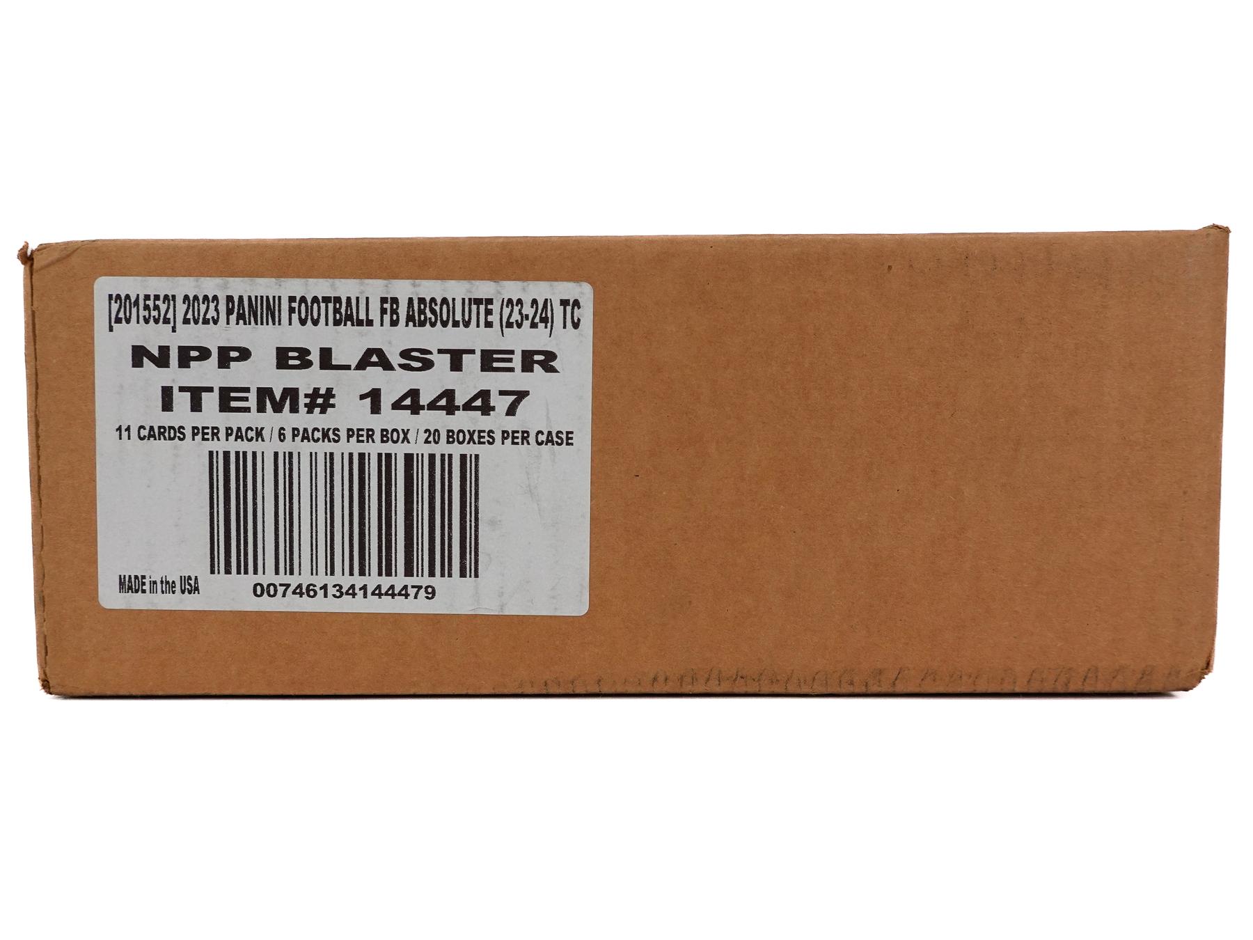 2023 Panini Absolute Football 6-Pack Blaster 20-Box Case (Green