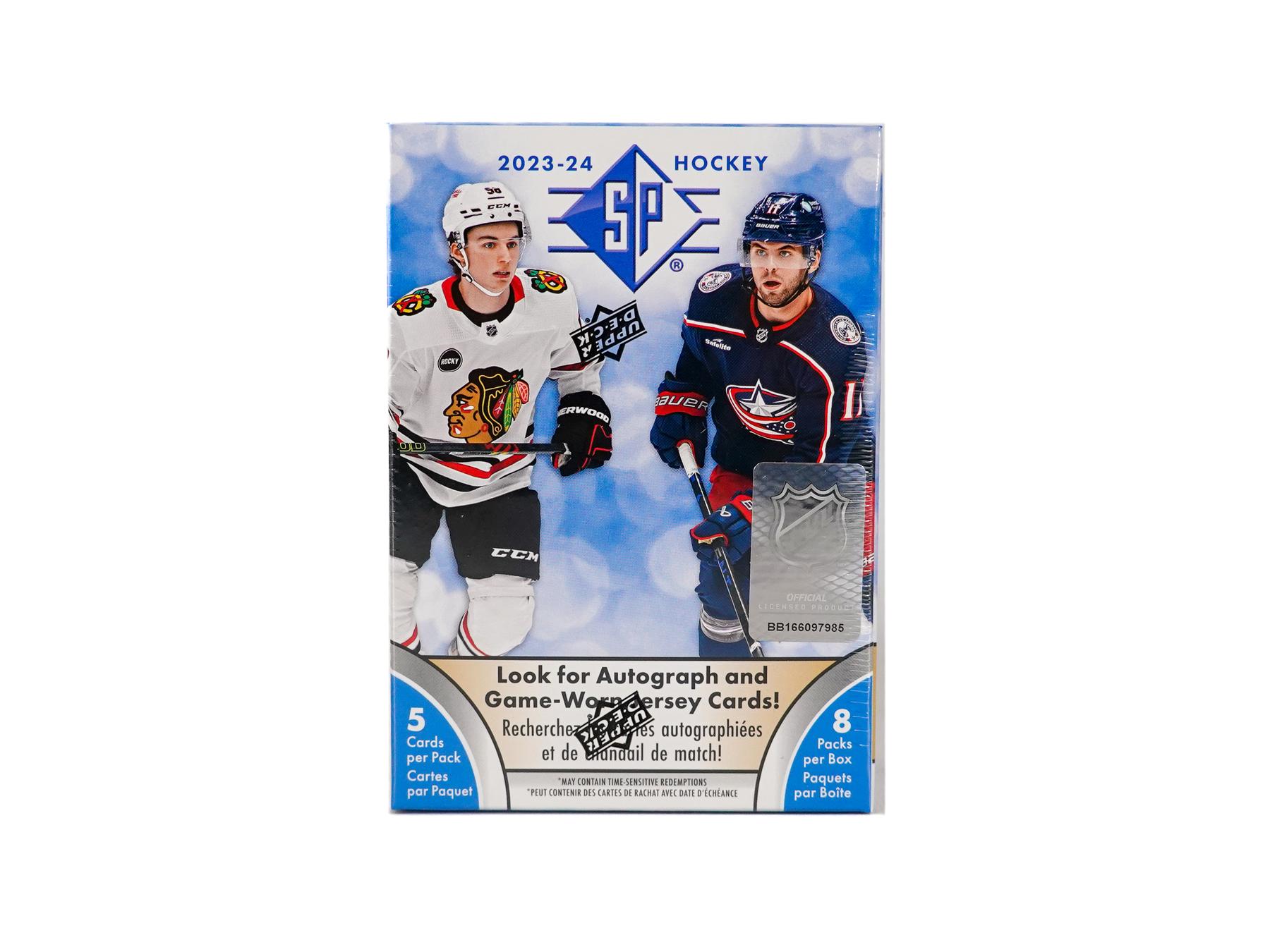 Upper Deck 2022-23 SP Hockey Card Blaster Box - 8 Packs With 5 Cards Each
