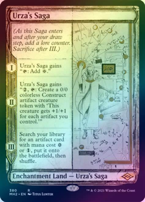 Magic the Gathering MTG Modern Horizons 2 Urza's Saga Sketch Foil Near ...