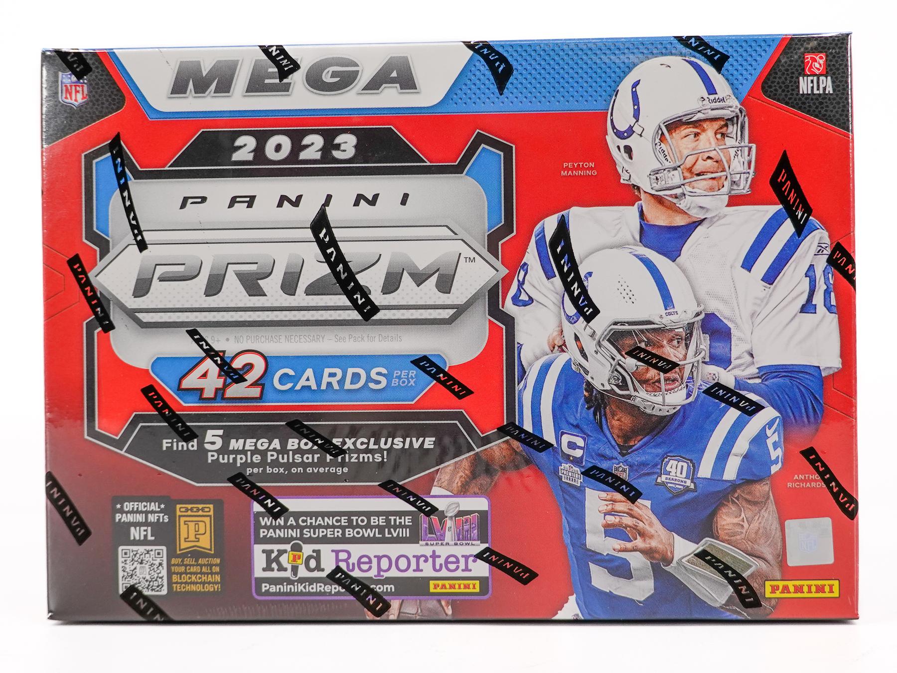 2023 Panini Prizm Football Hobby Mega Box (Purple Pulsar Prizms!) DA